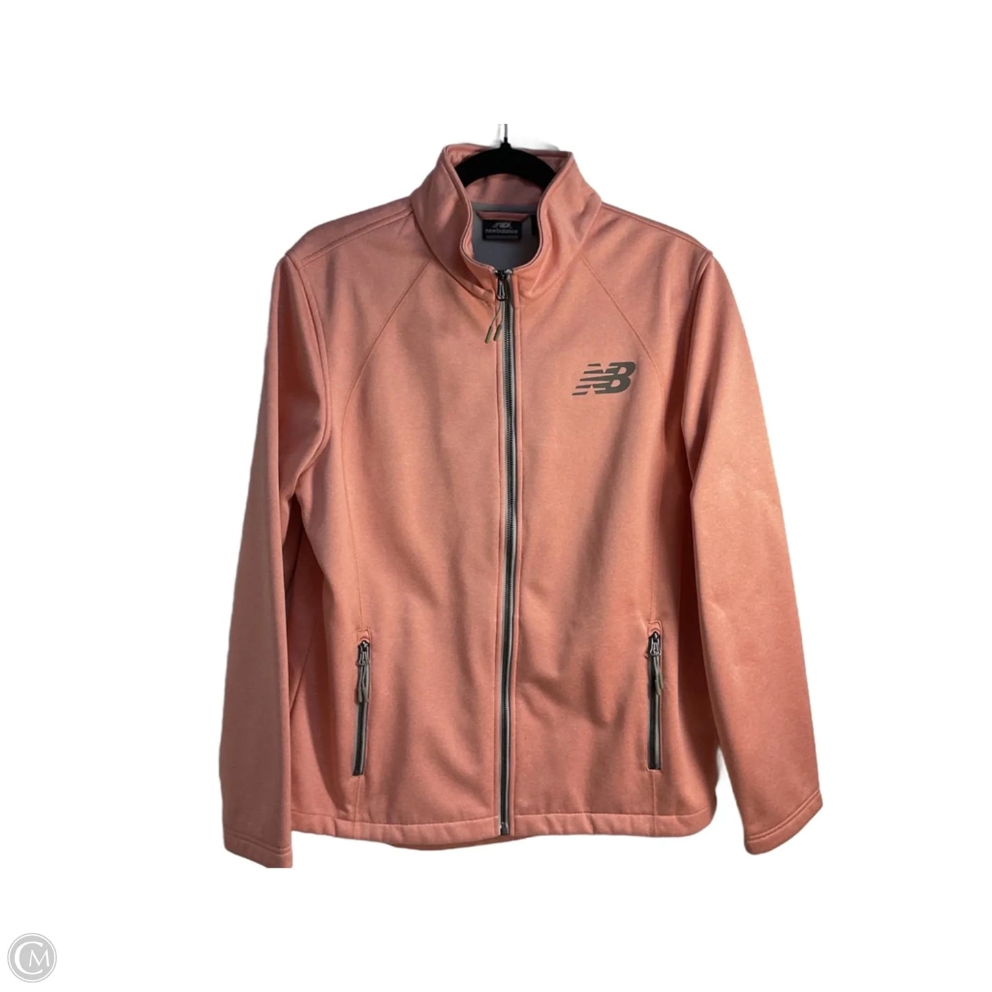 Athletic Jacket By New Balance In Peach, Size: L