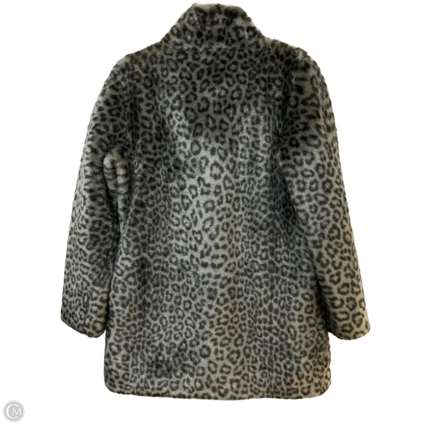 Coat Faux Fur & Sherpa By Calvin Klein In Animal Print, Size: Xs