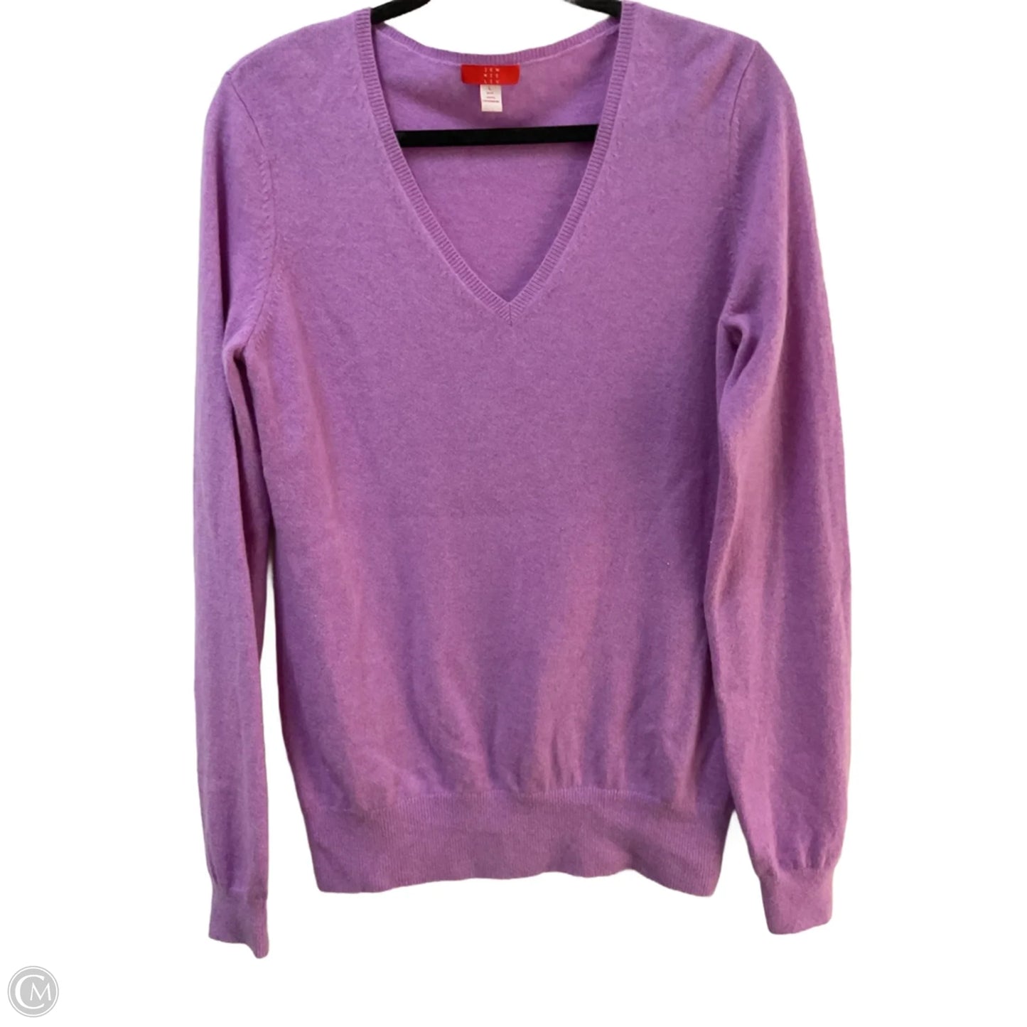 Sweater Cashmere By Clothes Mentor In Purple, Size: L