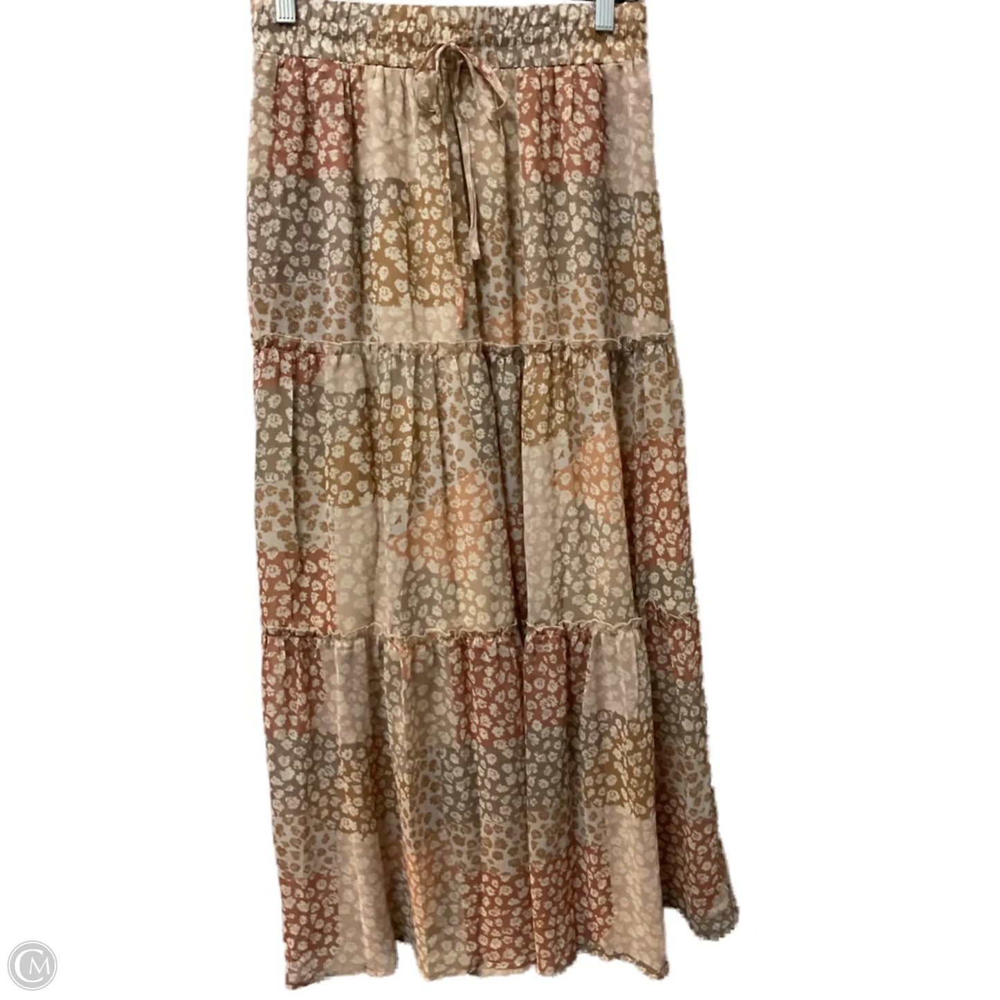 Skirt Maxi By Clothes Mentor In Beige, Size: L