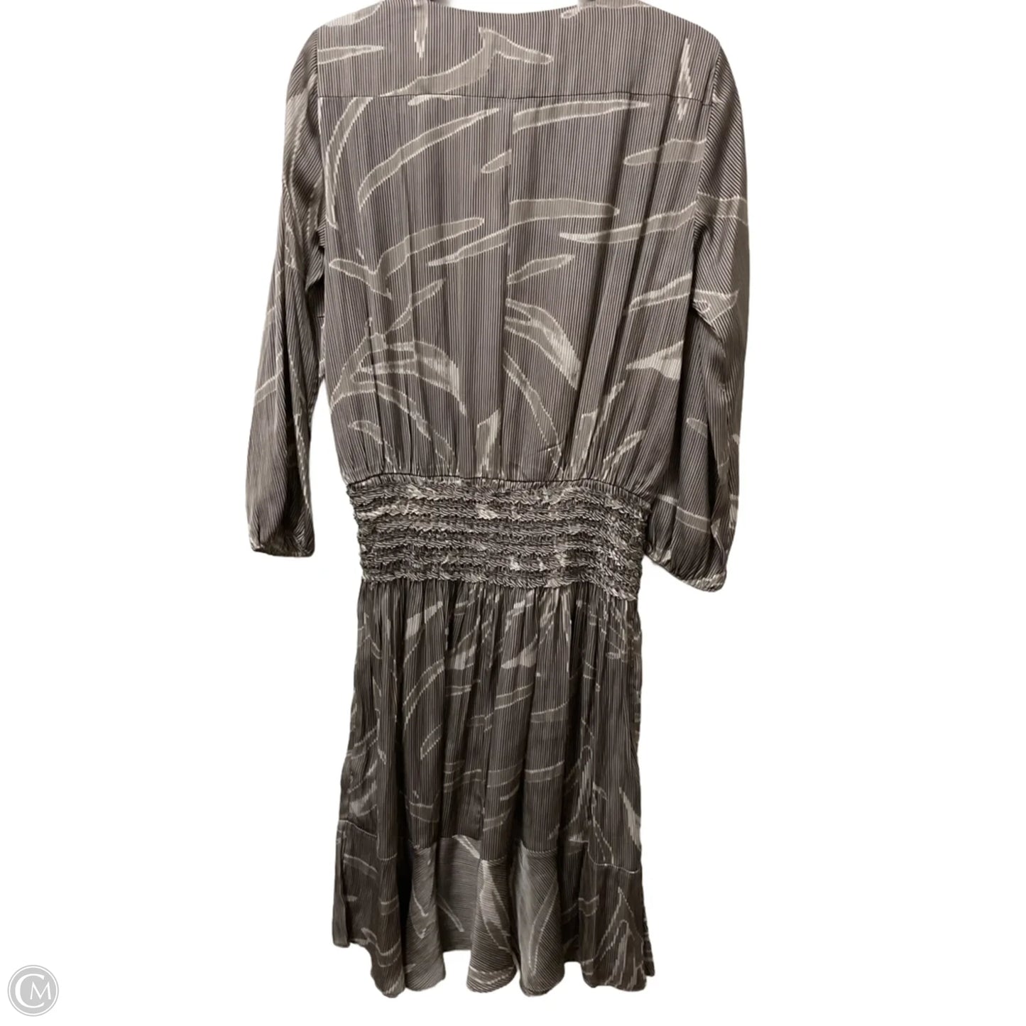 Dress Designer By Halston In Brown & Cream, Size: M
