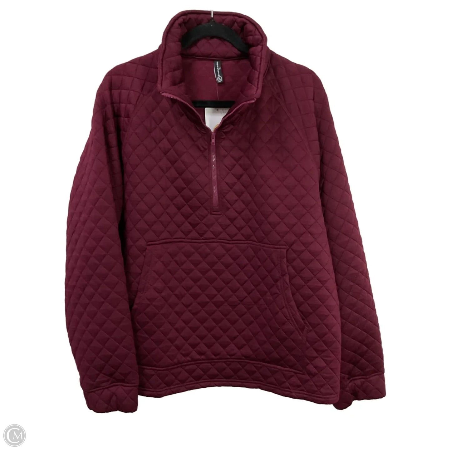 Sweatshirt Collar By Prettygarden In Maroon, Size: Xl