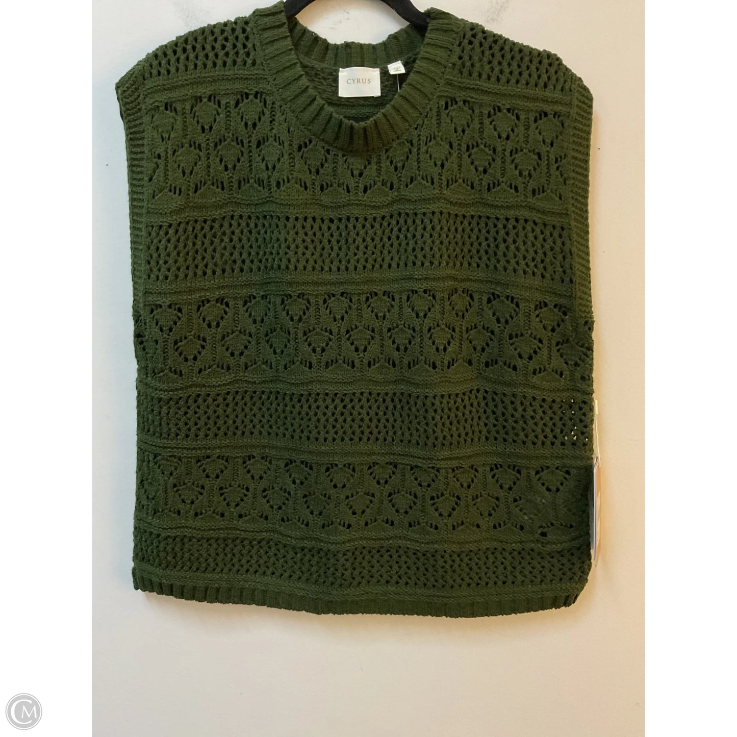Sweater Short Sleeve By Cyrus In Green, Size: M