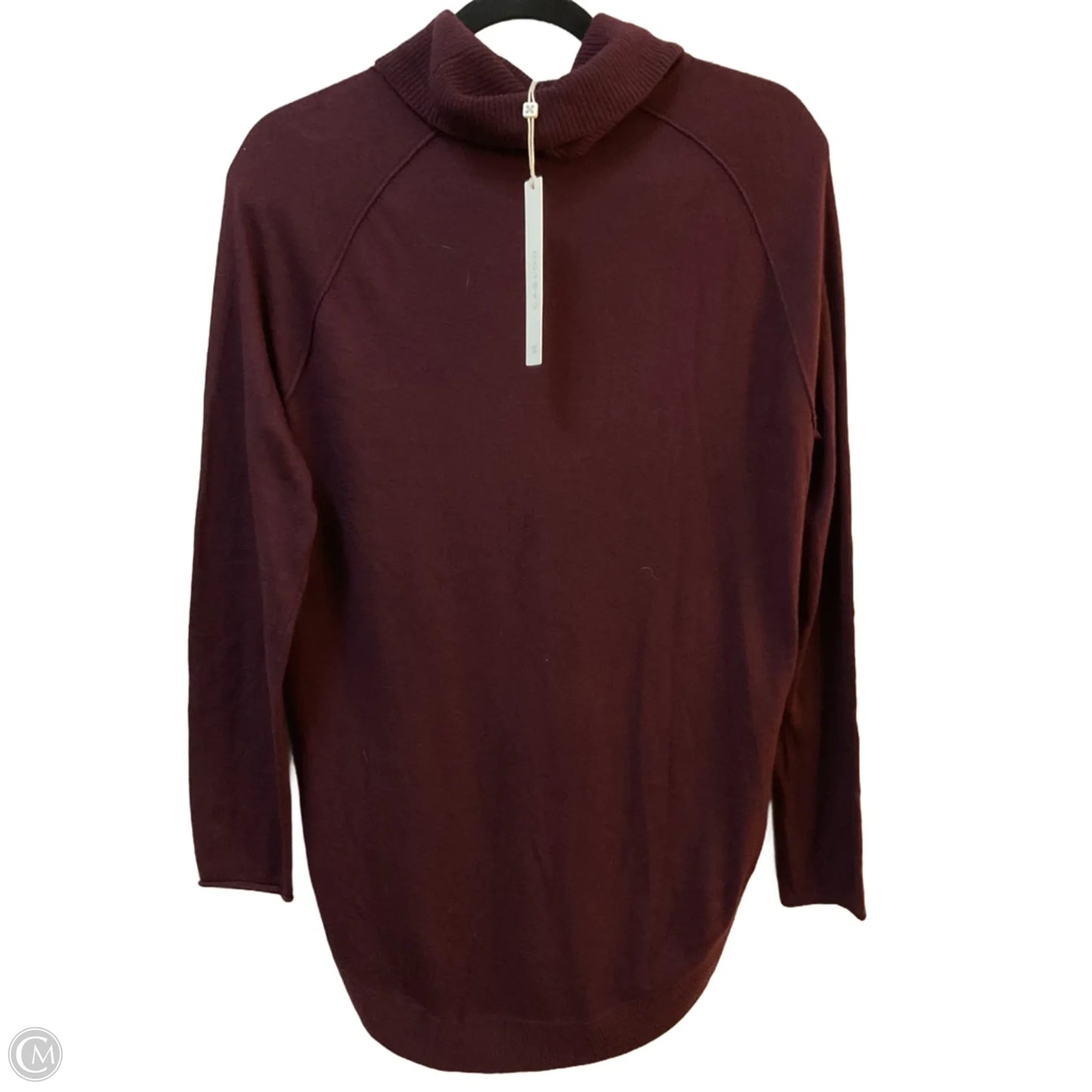 Top Long Sleeve By Caslon In Maroon, Size: Xs