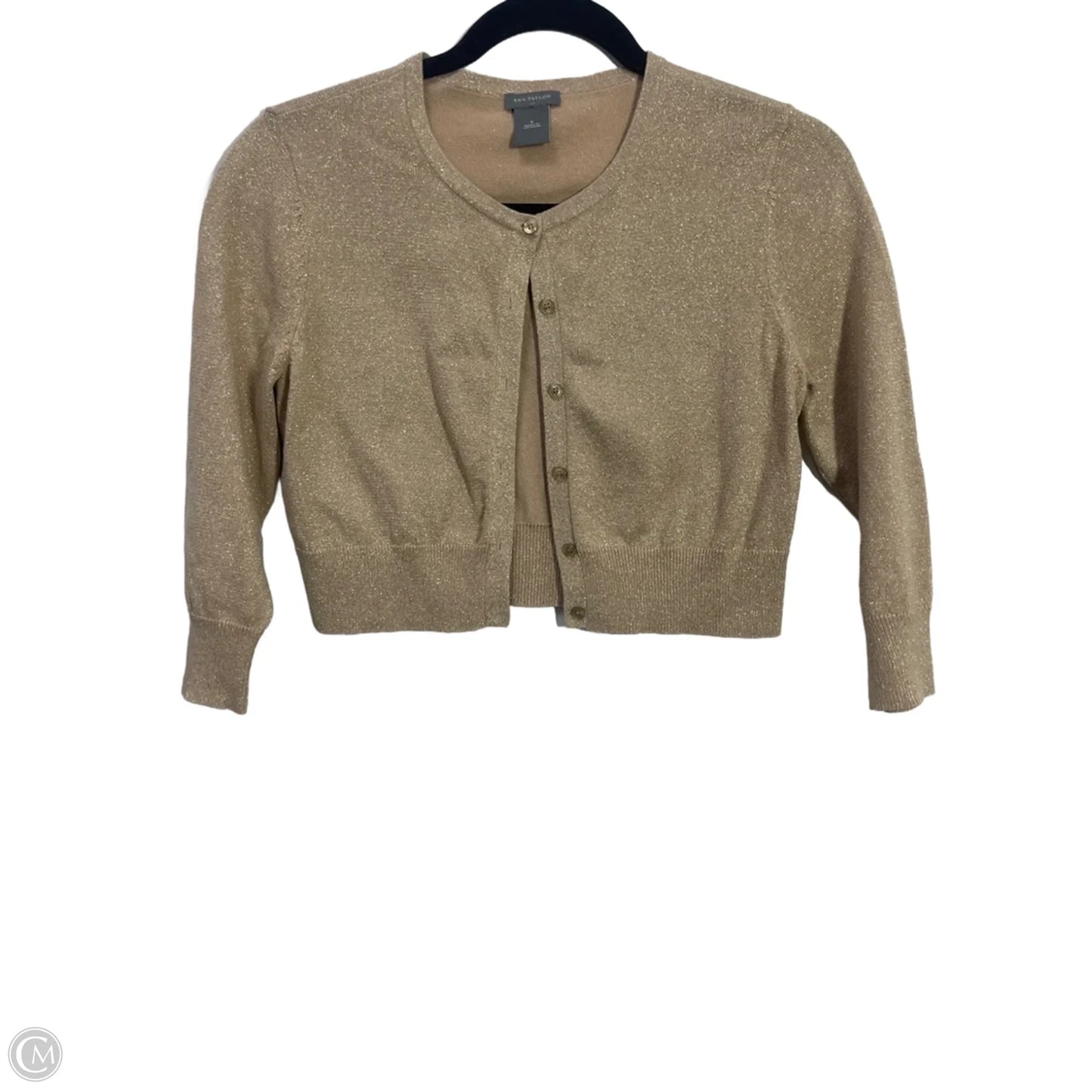 Cardigan By Ann Taylor In Gold, Size: S
