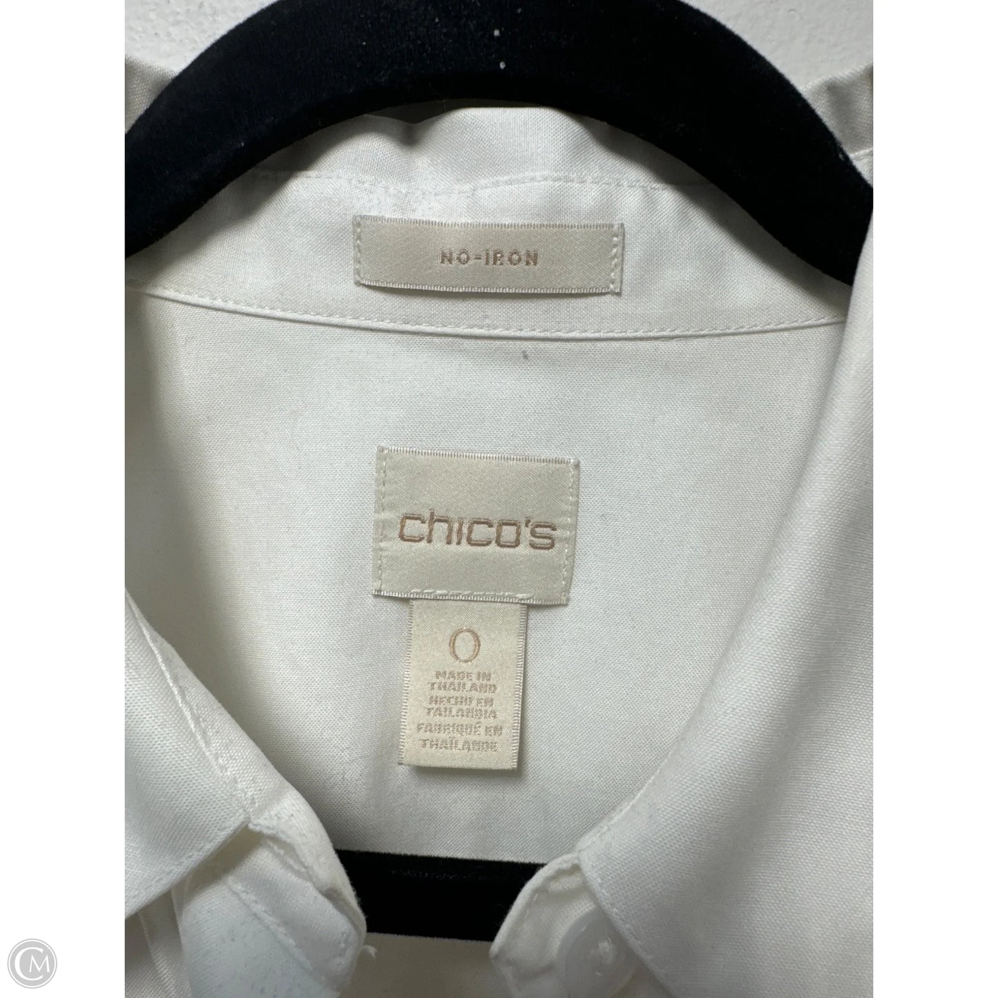 Top Long Sleeve By Chicos In White, Size: S