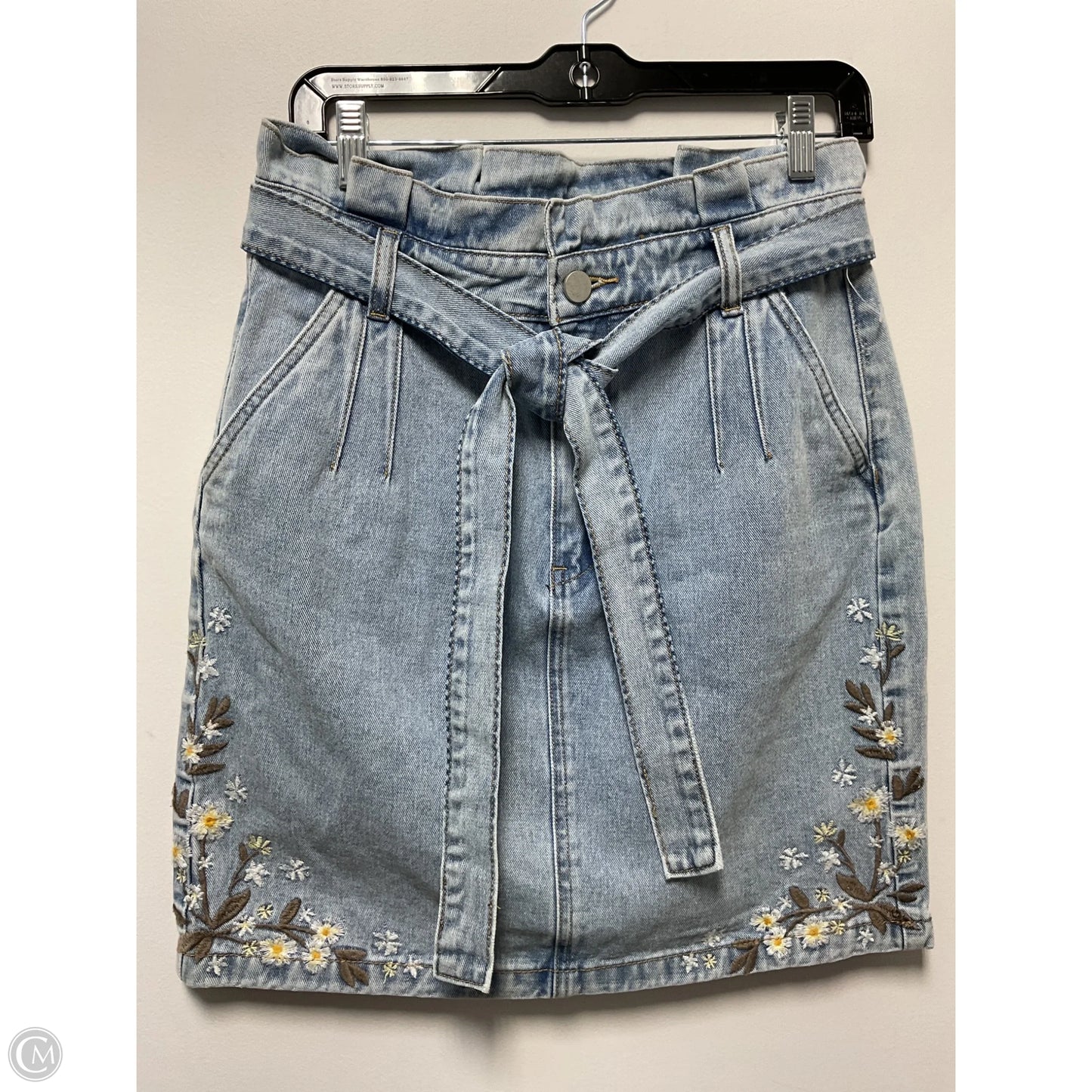 Skirt Mini & Short By Driftwood In Blue Denim, Size: 6