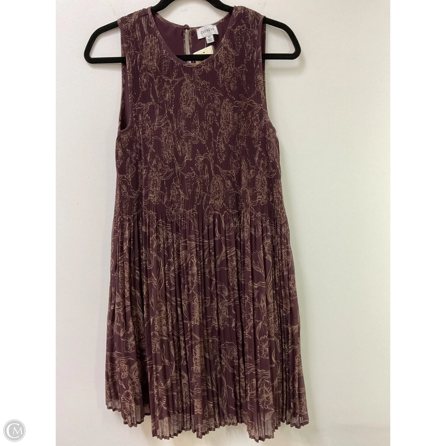Dress Party Midi By Evereve In Maroon, Size: Xs