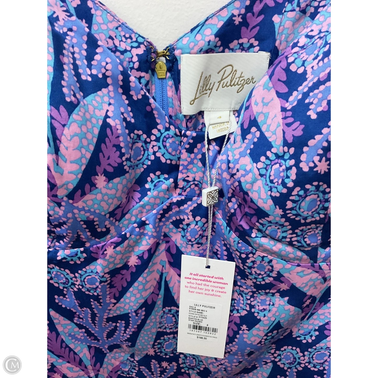 Dress Designer By Lilly Pulitzer In Blue & Pink, Size: 4