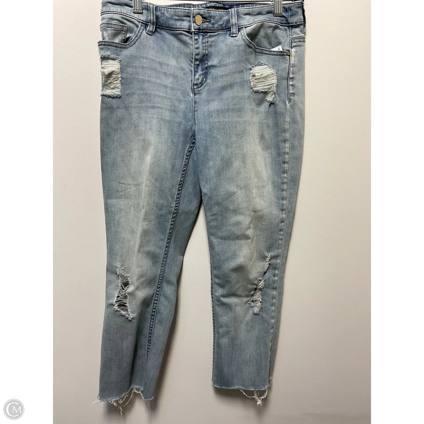 Jeans Cropped By Chicos In Blue Denim, Size: 0
