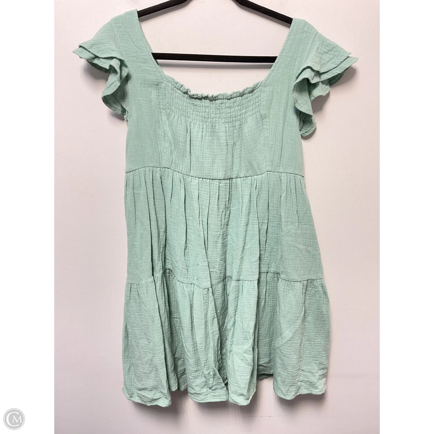 Dress Casual Short By Ces Femme In Green, Size: L
