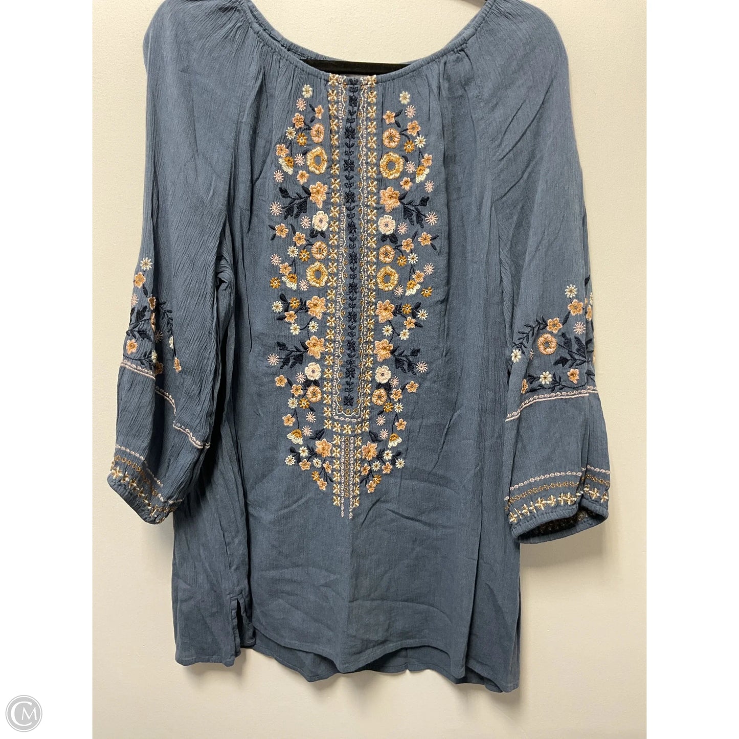 Tunic Long Sleeve By J. Jill In Blue, Size: L