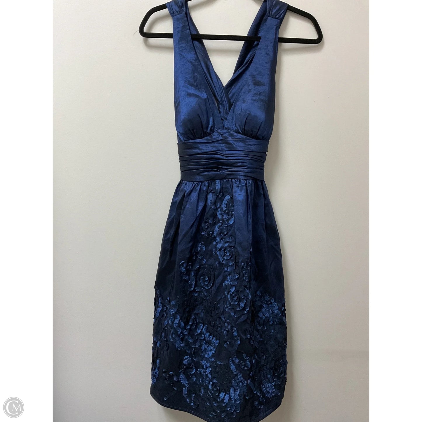 Dress Party Midi By Adrianna Papell In Blue, Size: 8