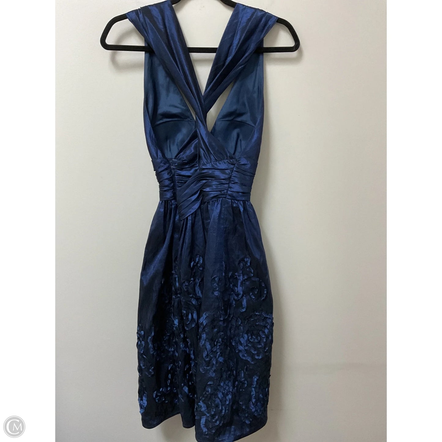 Dress Party Midi By Adrianna Papell In Blue, Size: 8