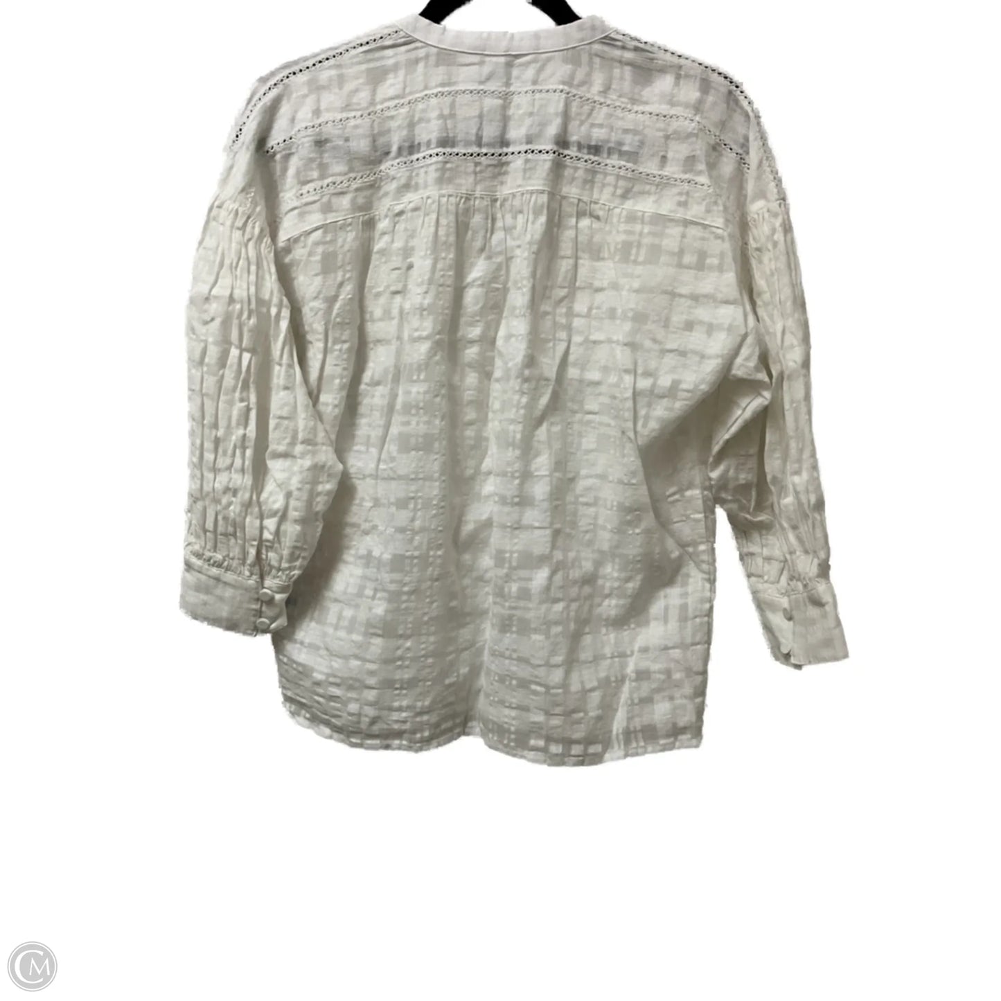 Blouse 3/4 Sleeve By J Mclaughlin In White, Size: S