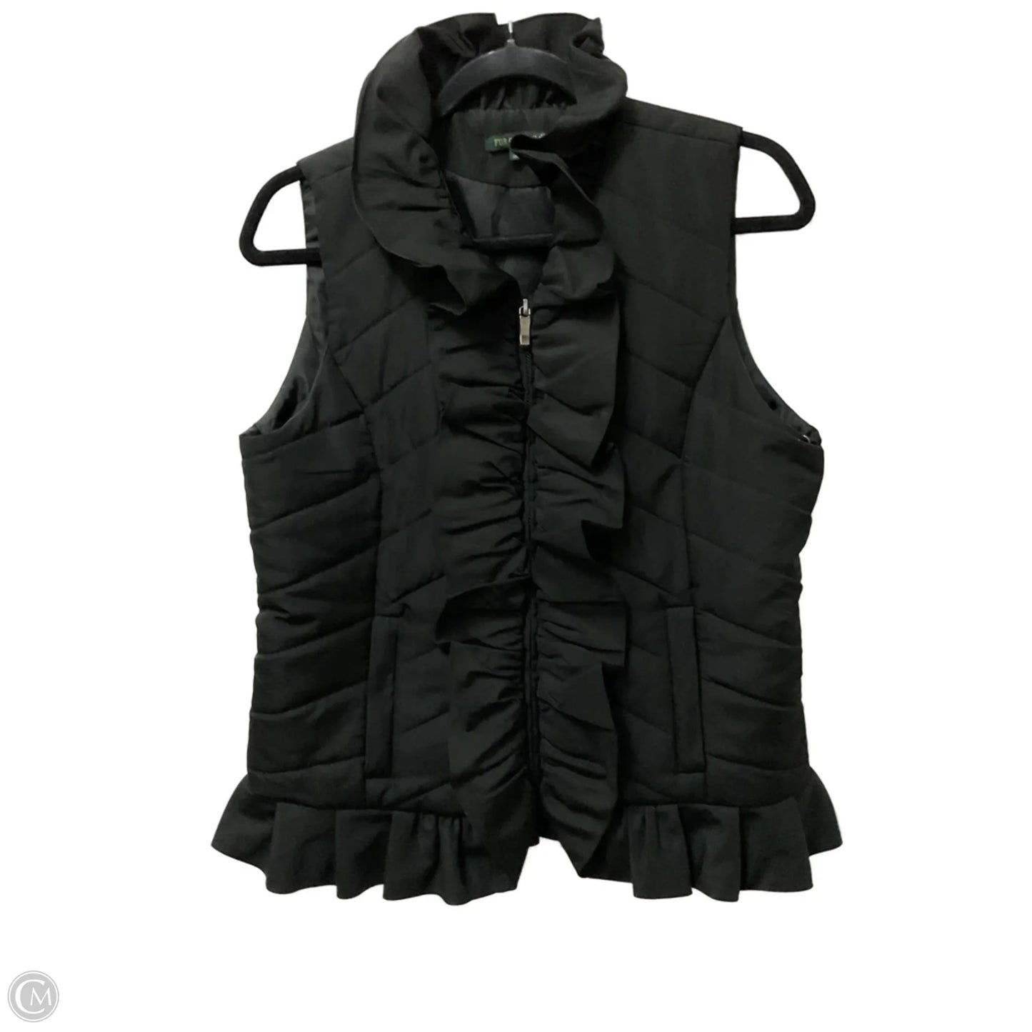 Vest Puffer & Quilted By For Cynthia In Black, Size: S
