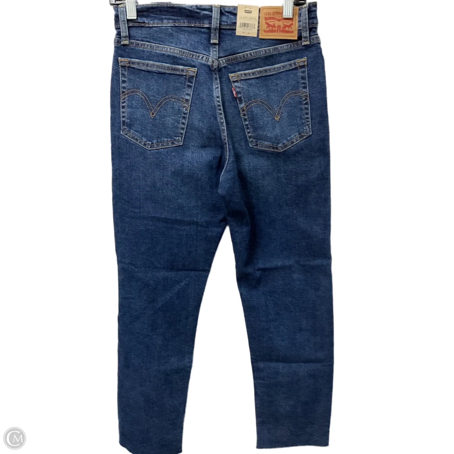 Jeans Straight By Levis In Blue Denim, Size: 6