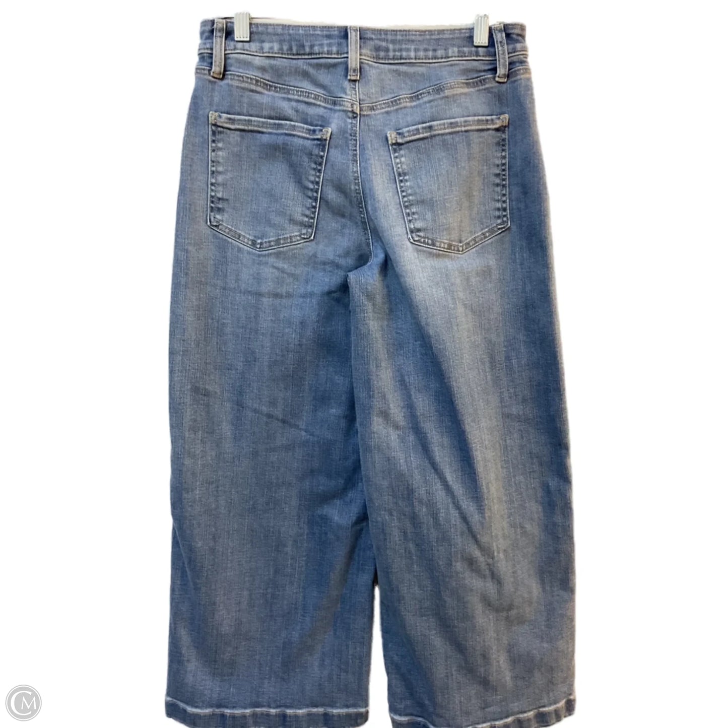 Jeans Wide Leg By Chicos In Blue Denim, Size: 4