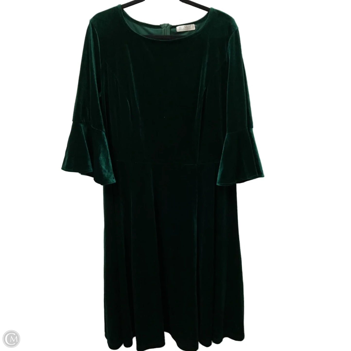 Dress Party Midi By Clothes Mentor In Green, Size: 1x