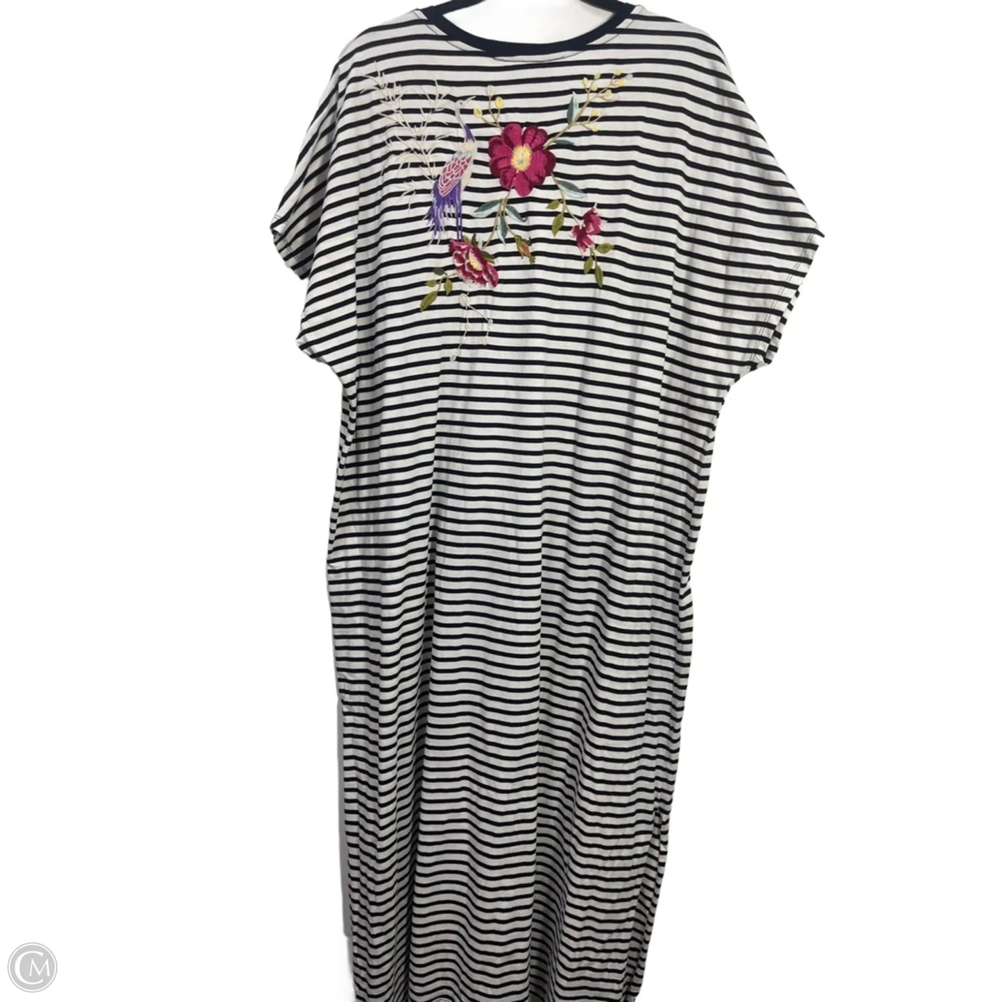Dress Casual Midi By Johnny Was In Striped Pattern, Size: Xxl