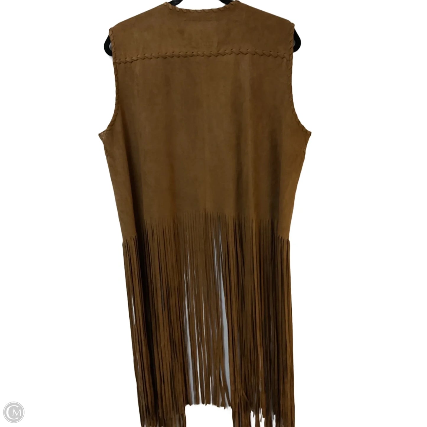 Vest Other By Clothes Mentor In Tan, Size: L