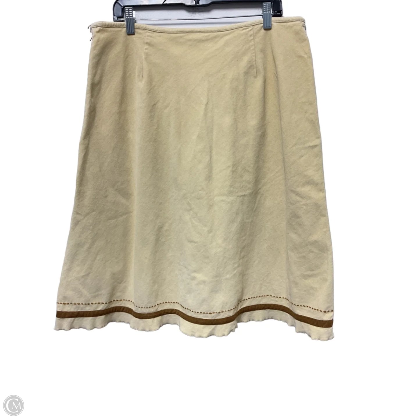 Skirt Midi By J. Jill In Cream, Size: 14