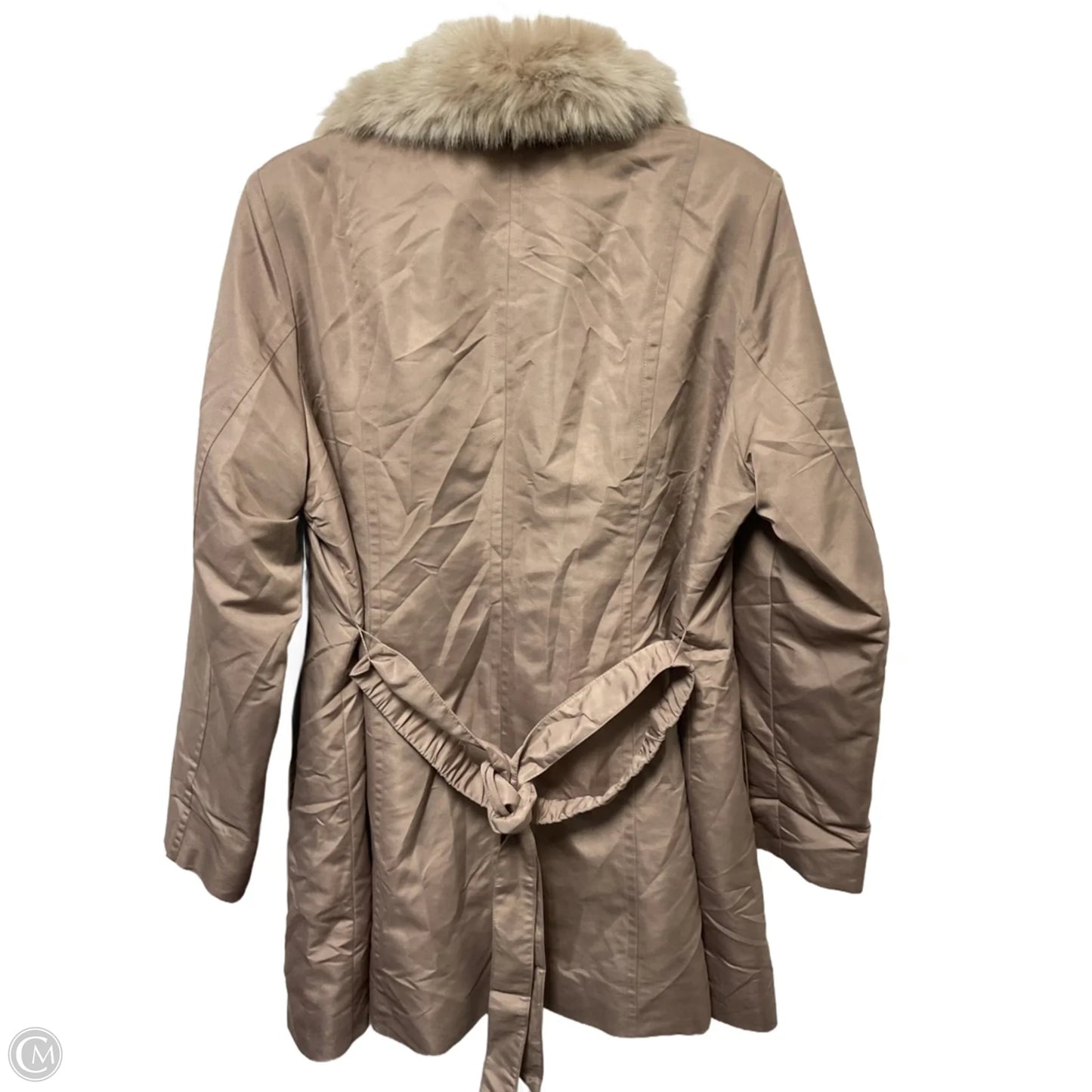 Coat Other By Dennis Basso Qvc In Taupe, Size: L