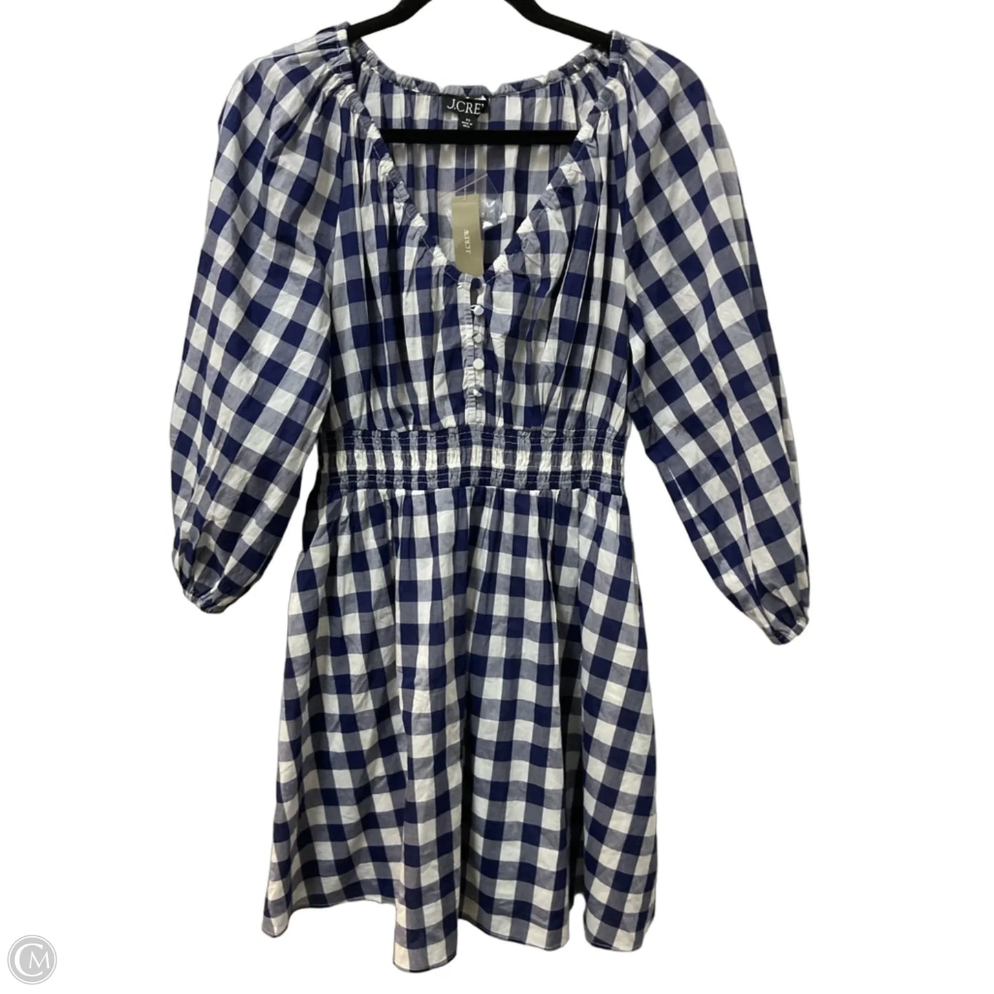 Dress Casual Midi By J. Crew In Checkered Pattern, Size: Xs