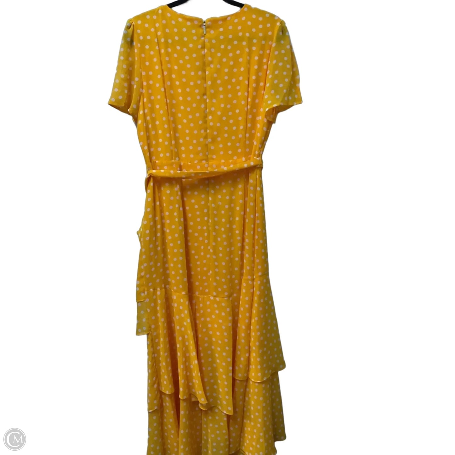 Dress Designer By Karl Lagerfeld In Polkadot Pattern, Size: 14