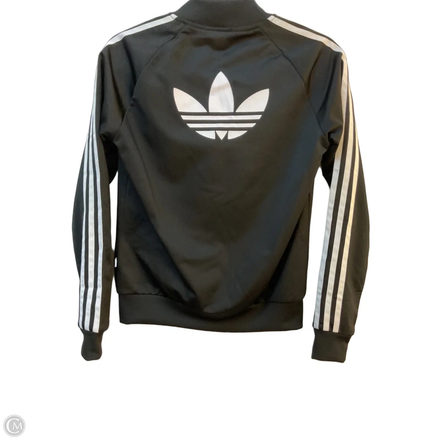 Athletic Jacket By Adidas In Black & White, Size: Xs
