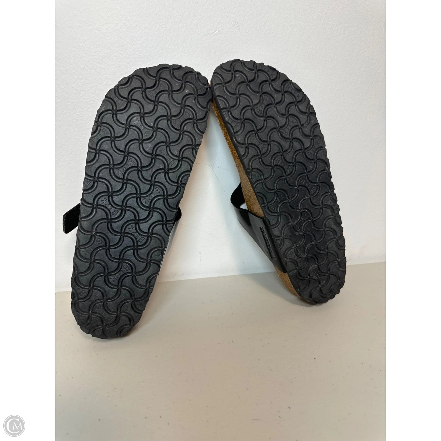 Sandals Flats By Birkenstock In Black, Size: 11