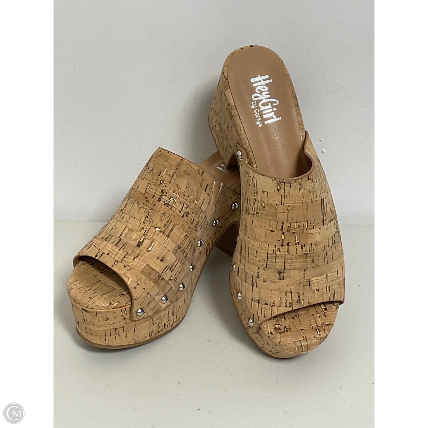 Sandals Heels Platform By Corkys In Tan, Size: 10