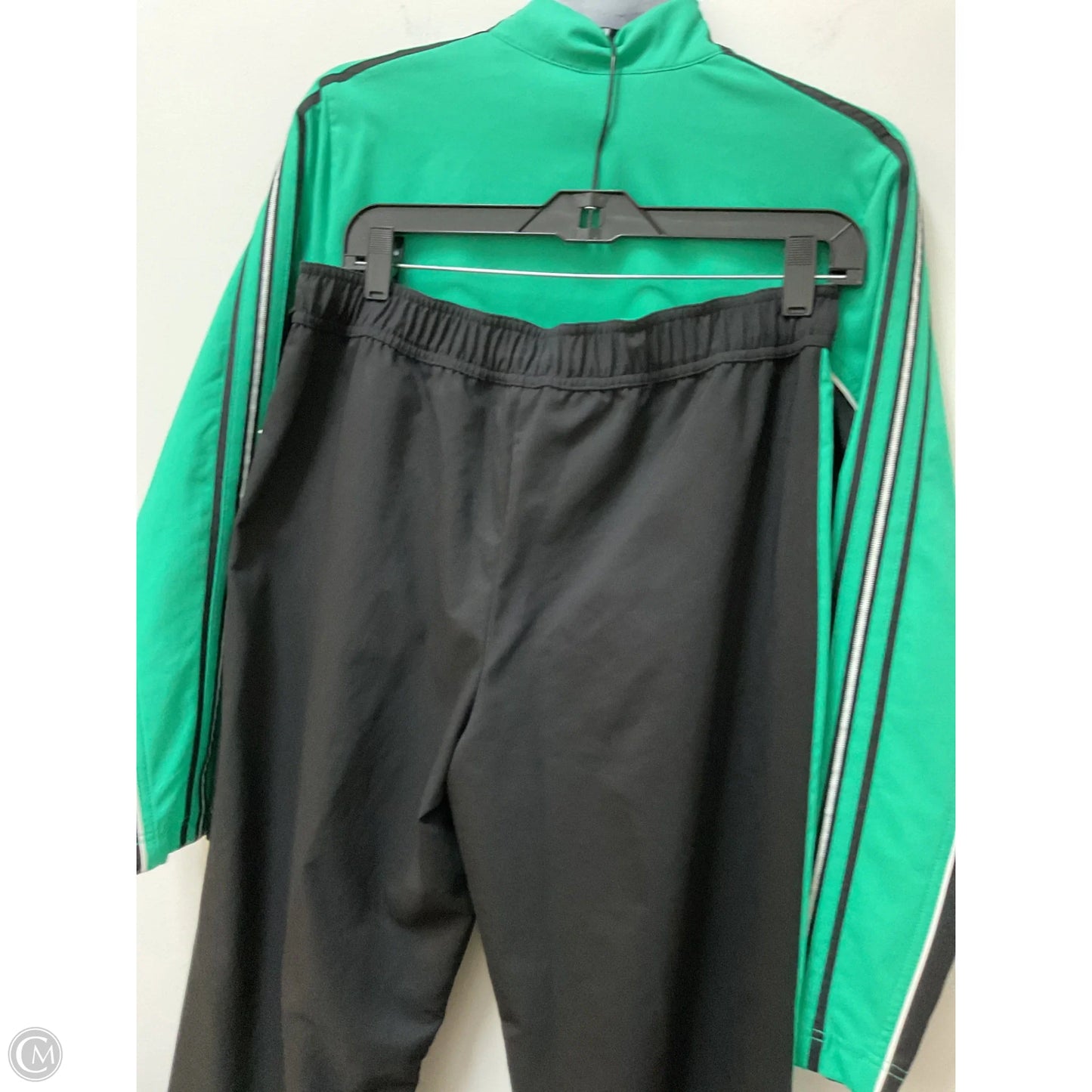 Athletic Pants 2pc By Clothes Mentor In Black & Green, Size: M