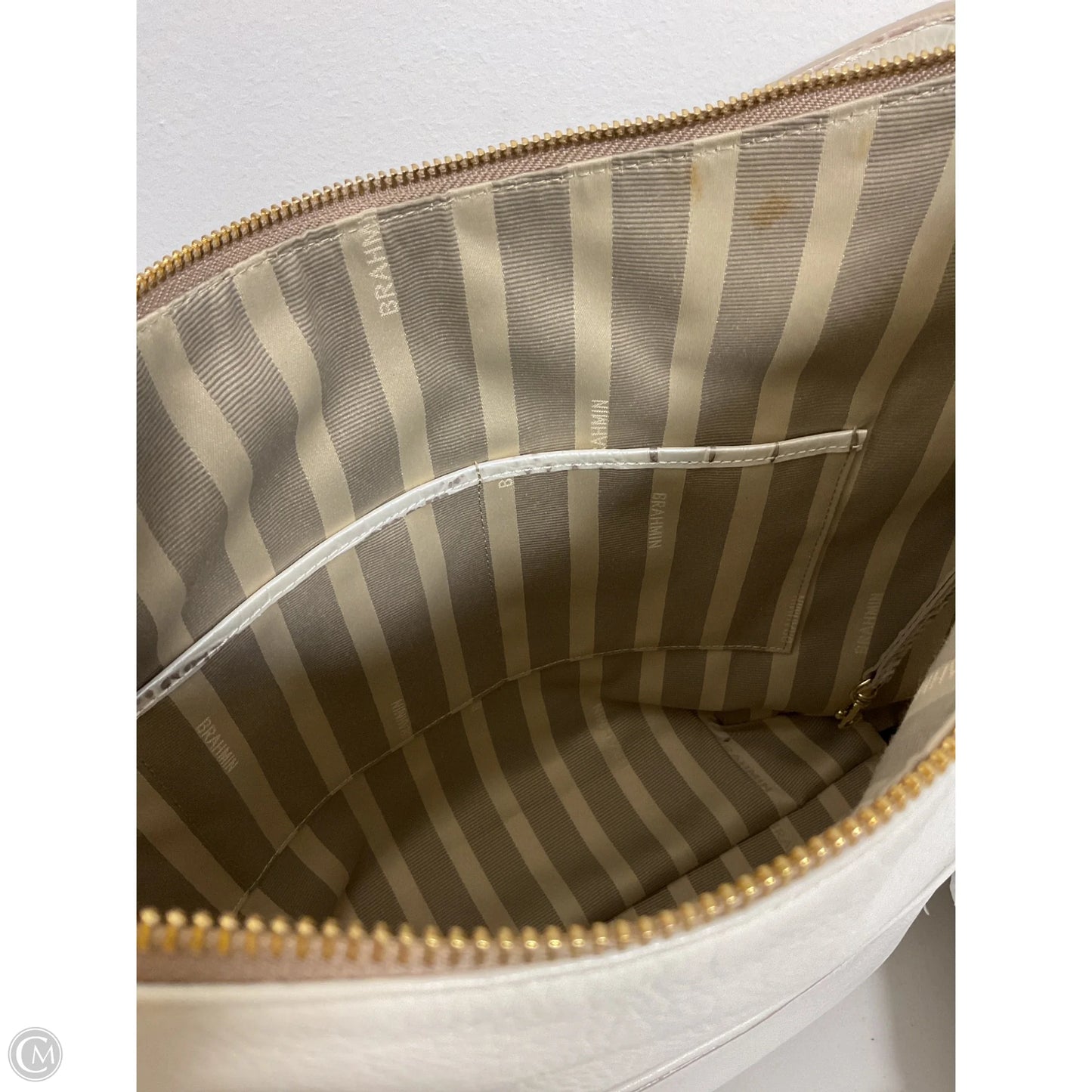 Handbag Designer By Brahmin, Size: Large