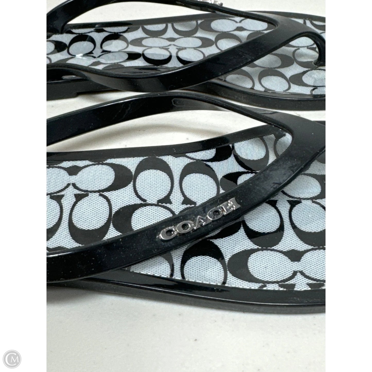 Sandals Designer By Coach In Black, Size: 6