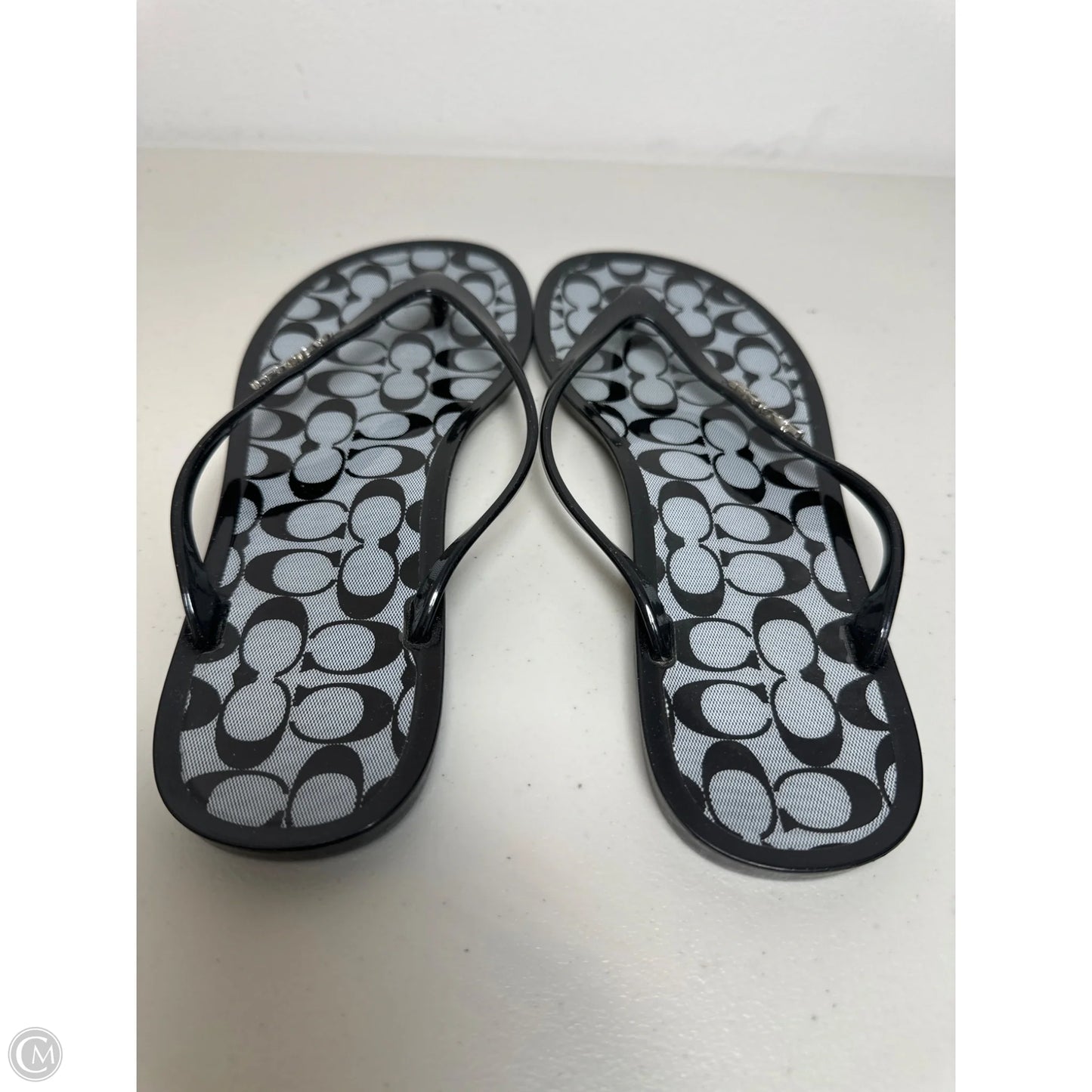 Sandals Designer By Coach In Black, Size: 6