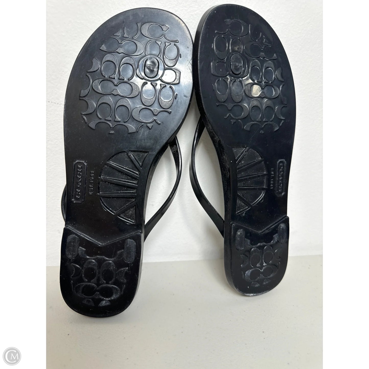 Sandals Designer By Coach In Black, Size: 6