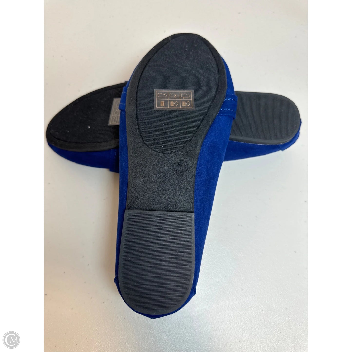 Shoes Flats By Clothes Mentor In Blue, Size: 11