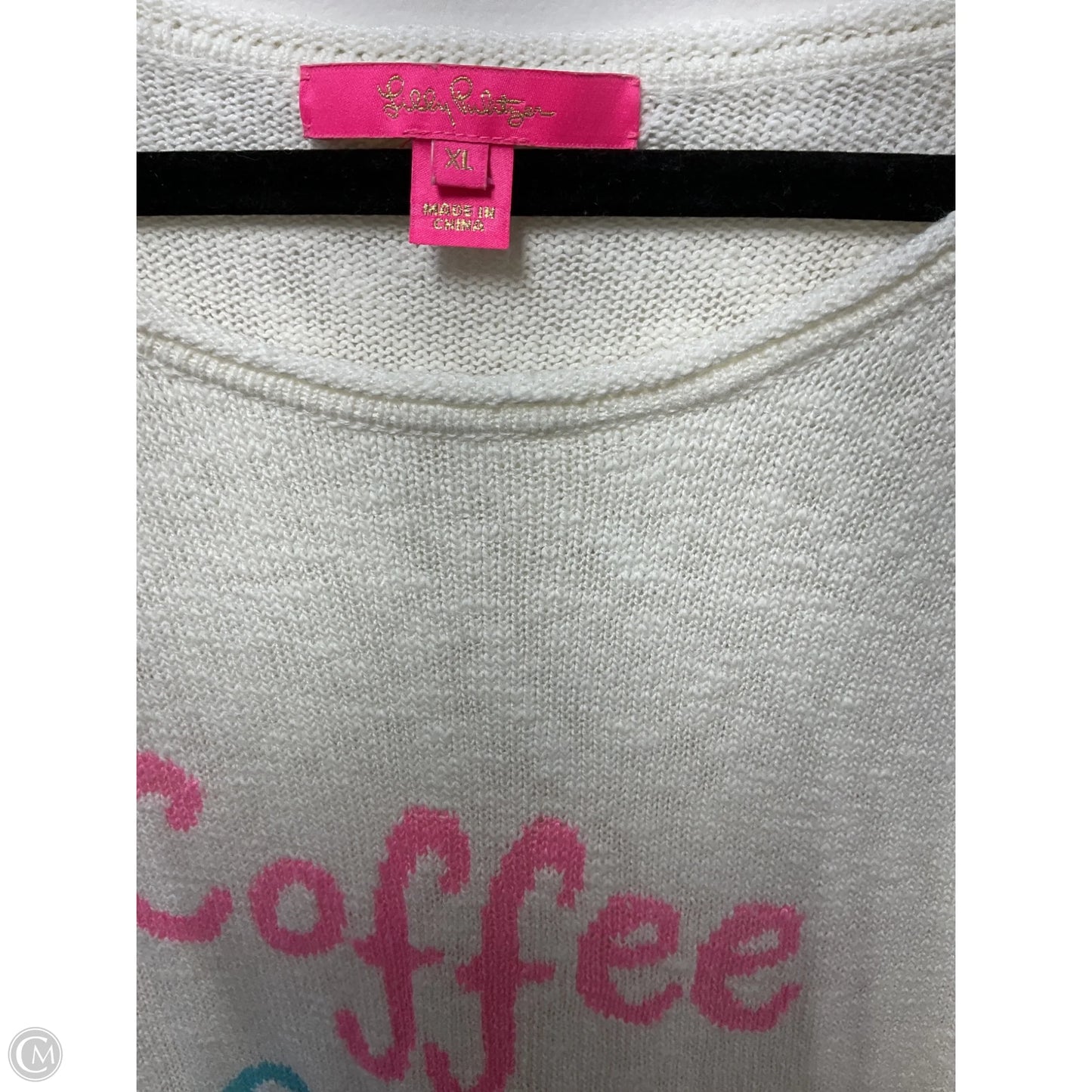 Sweater Designer By Lilly Pulitzer In Cream, Size: Xl