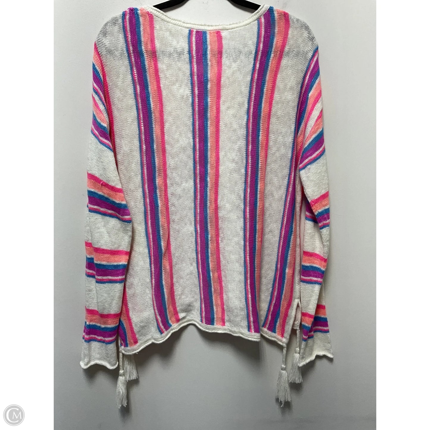 Sweater Designer By Lilly Pulitzer In Striped Pattern, Size: L