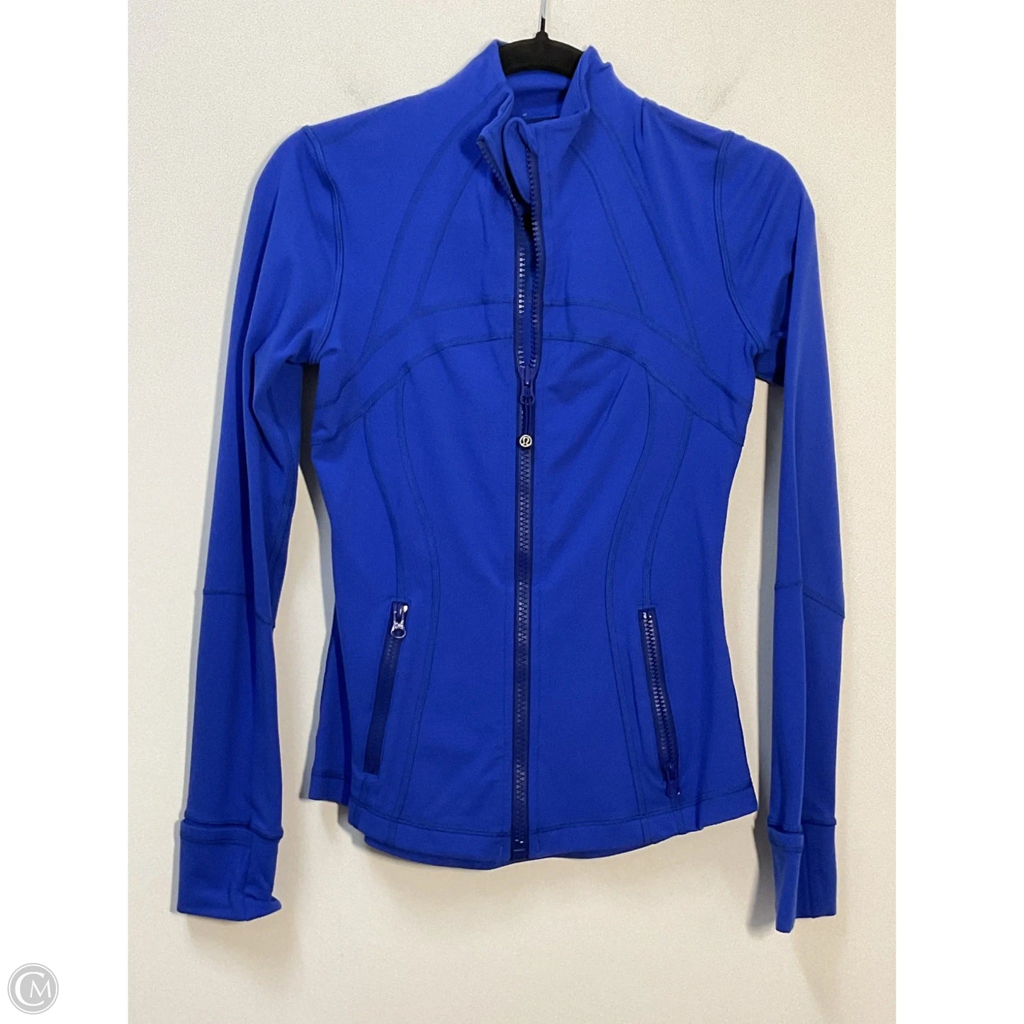 Athletic Jacket By Lululemon In Blue, Size: 4