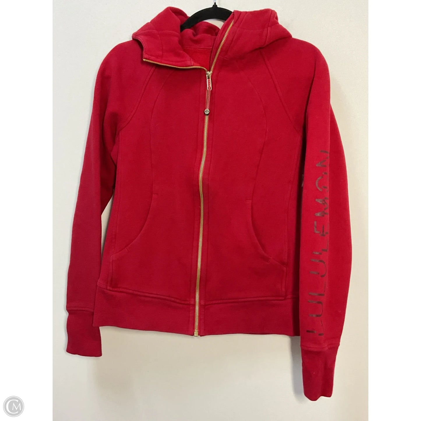 Athletic Jacket By Lululemon In Red, Size: 6