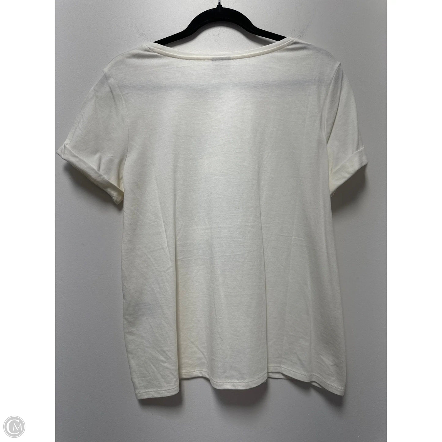 Top Short Sleeve Basic By Chicos In Animal Print, Size: M