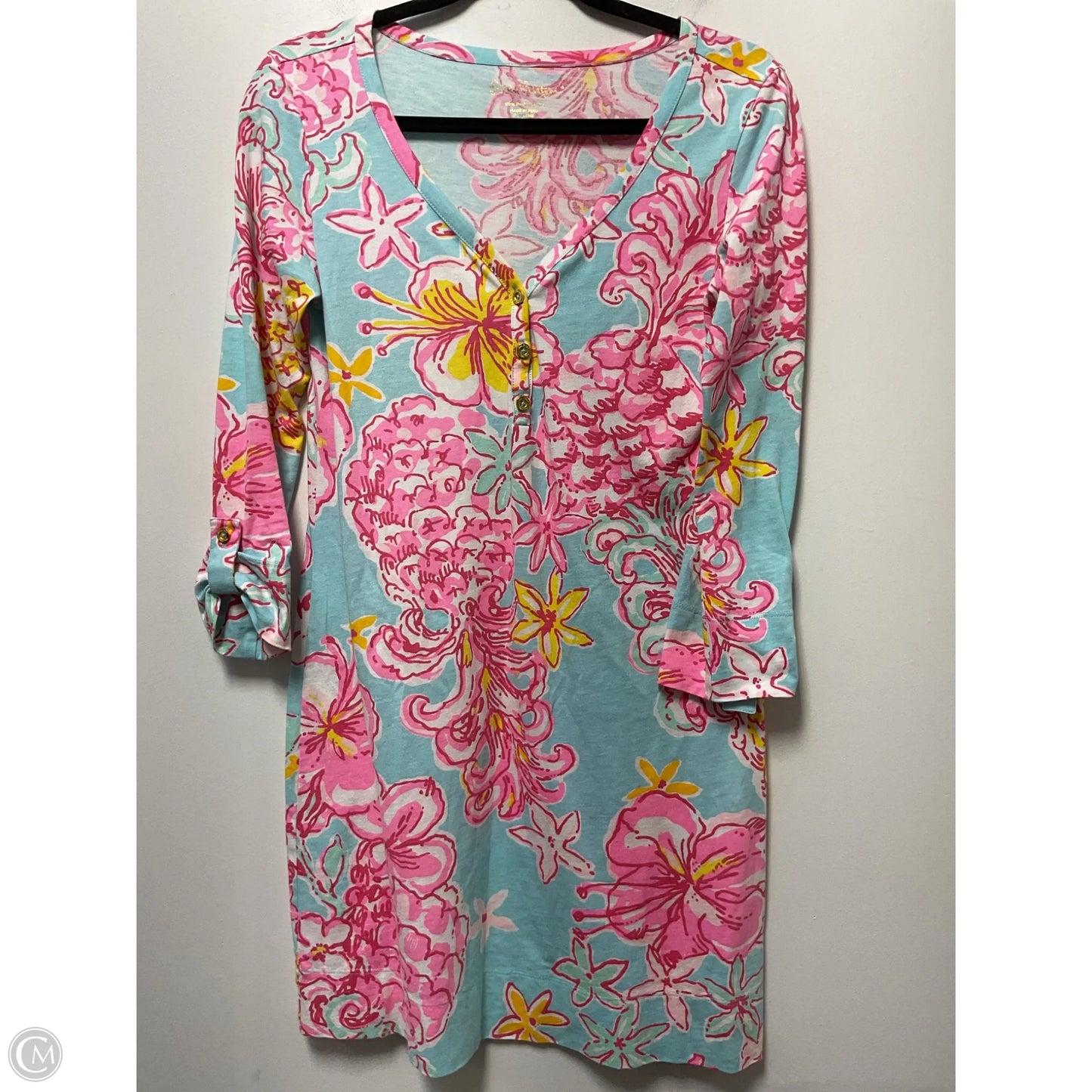 Dress Designer By Lilly Pulitzer In Blue & Pink, Size: S