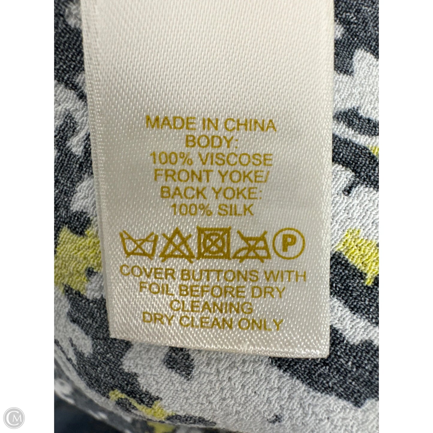 Top Sleeveless Designer By Kate Spade In Black & Yellow, Size: M