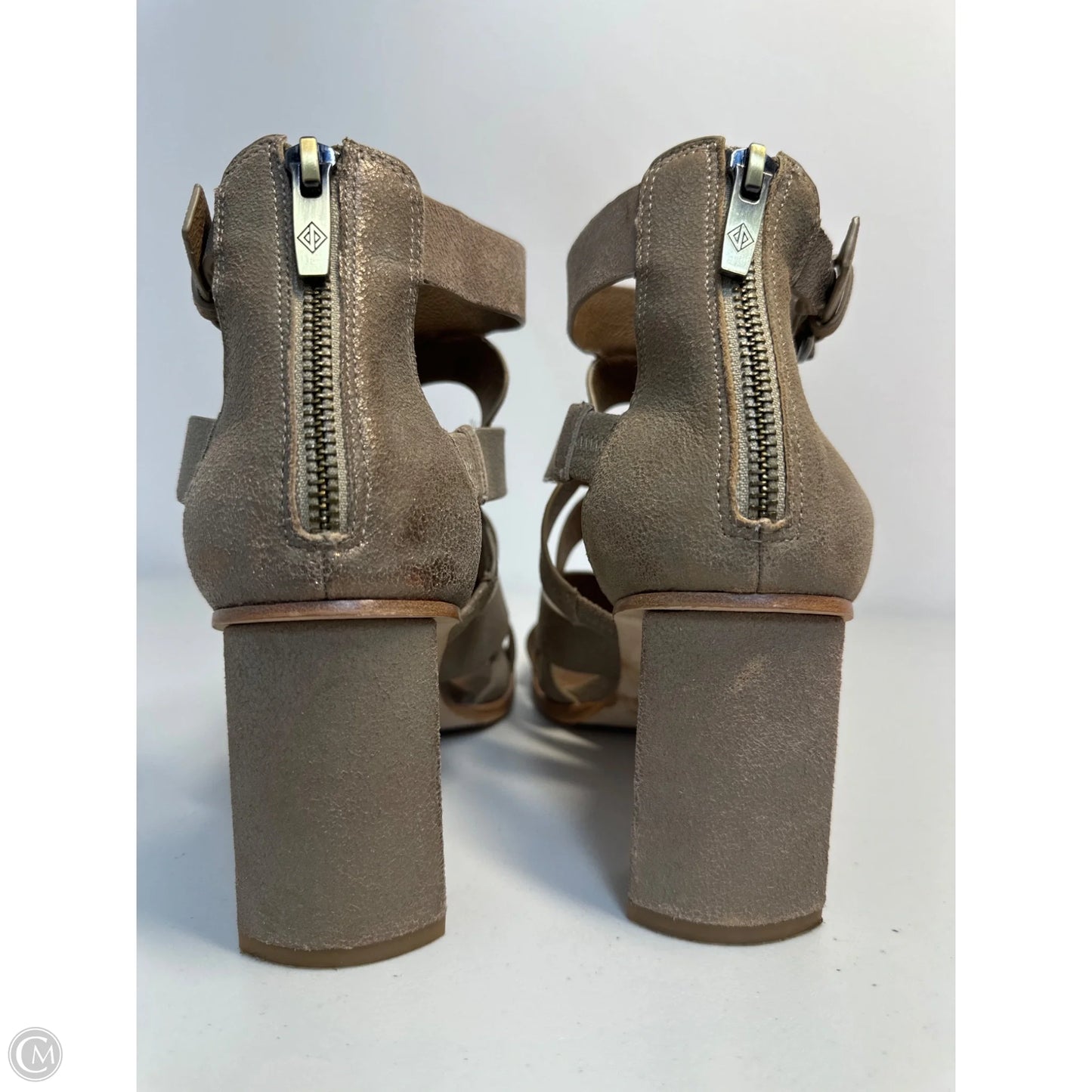 Sandals Heels Block By Donald Pliner In Gold, Size: 8.5