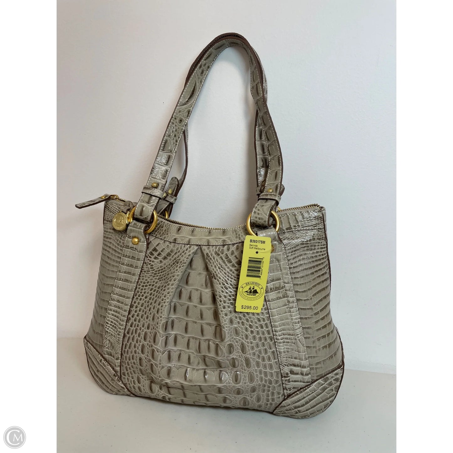 Handbag Designer By Brahmin, Size: Large