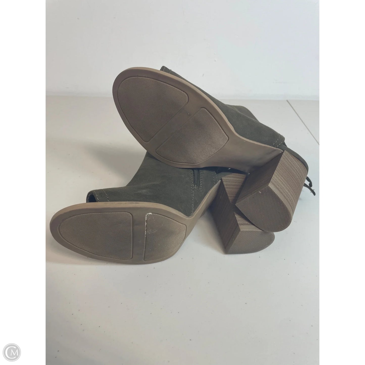 Sandals Heels Block By Lc Lauren Conrad In Green, Size: 8.5
