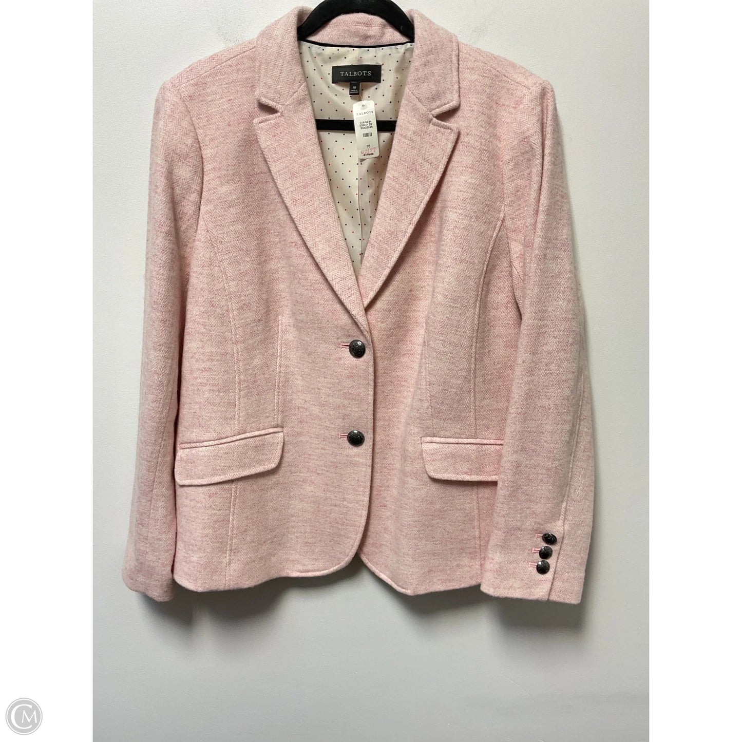 Blazer By Talbots In Pink, Size: Xl