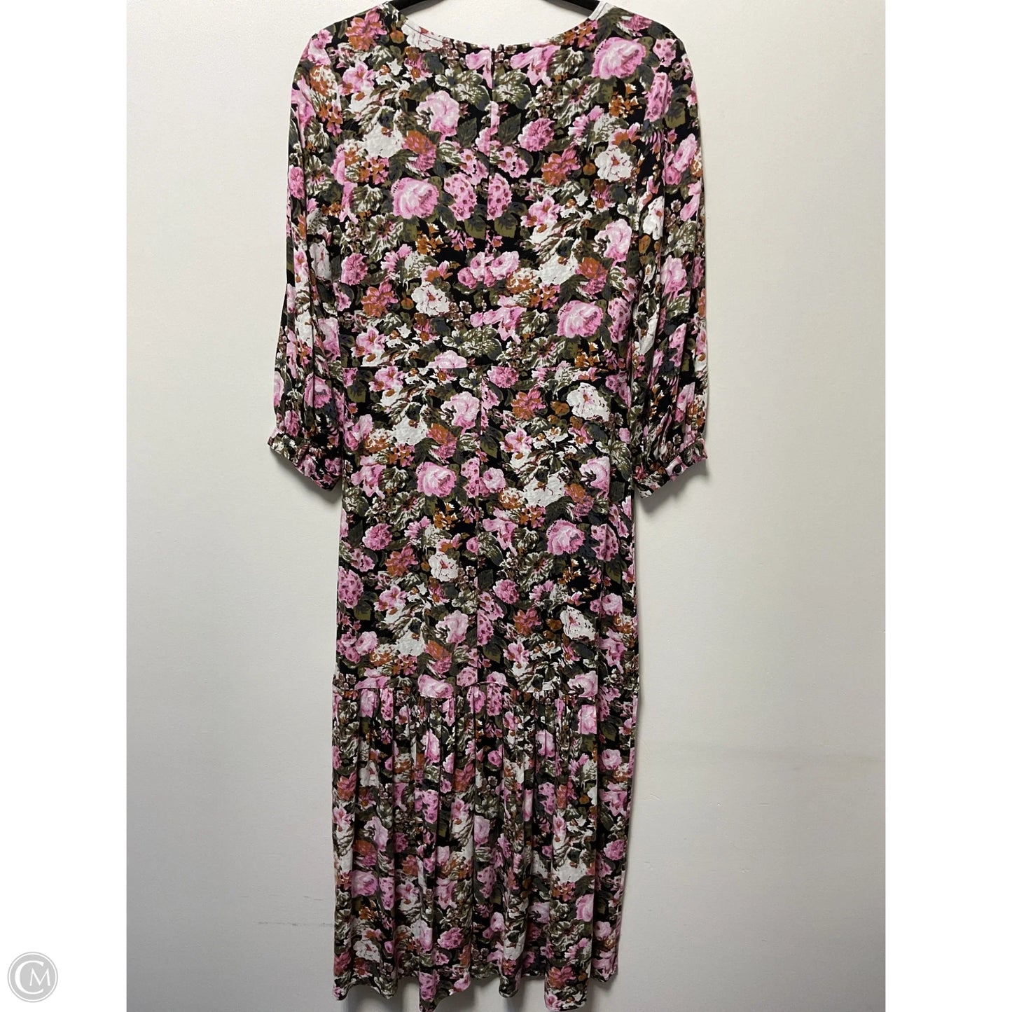 Dress Casual Maxi By Cmc In Black & Pink, Size: Xs